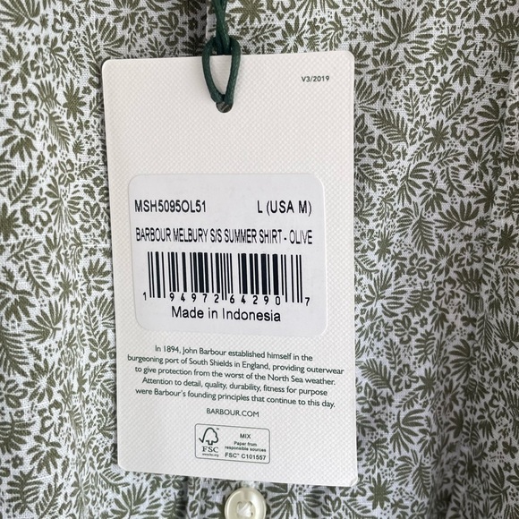 New! Barbour Melbury Short Sleeve Summer Shirt‎ - Picture 7 of 11